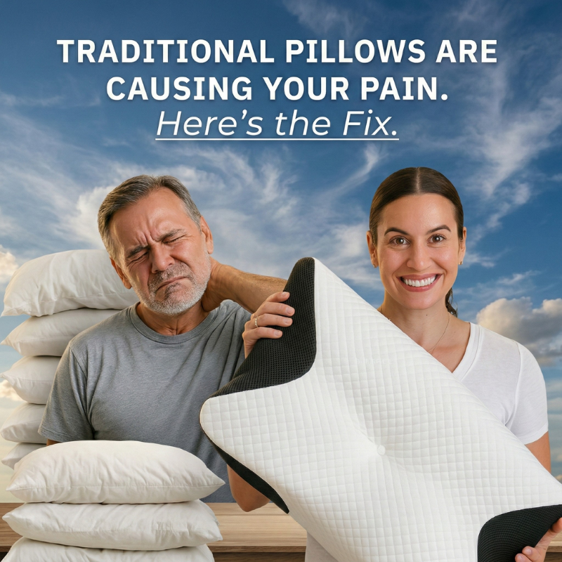 Traditional Pillow are causing you pain. Here is the fix