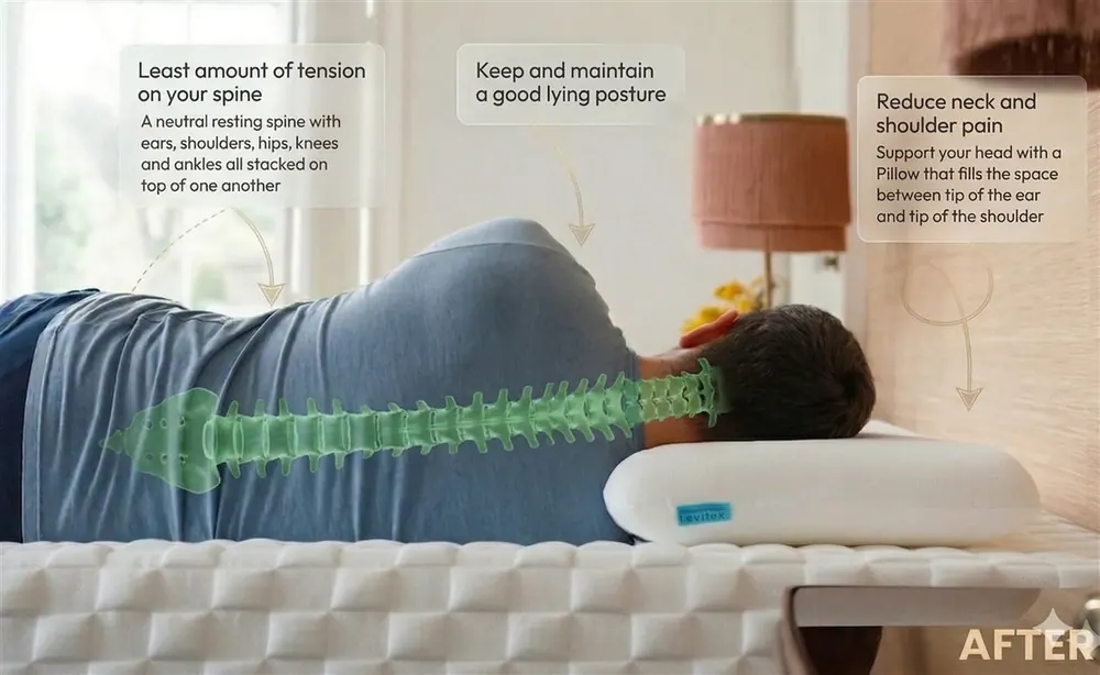After — optimised posture
