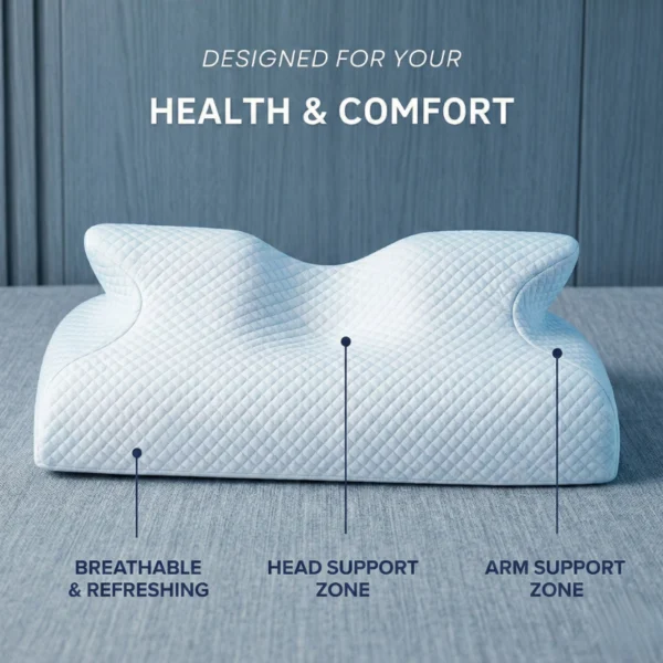 Spinovex Nekrelief ergonomic cervical memory foam pillow for neck pain relief — view 3