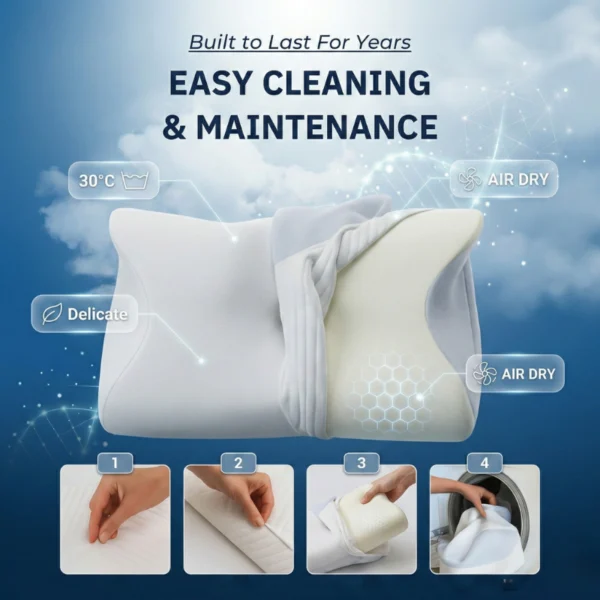 Spinovex Nekrelief ergonomic cervical memory foam pillow for neck pain relief — view 5