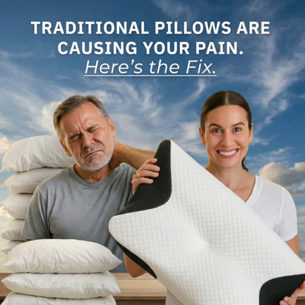 Spinovex Nekrelief ergonomic cervical memory foam pillow for neck pain relief — view 6