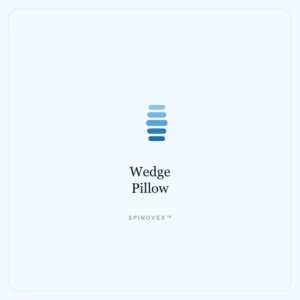 Spinovex gradual incline memory foam wedge pillow